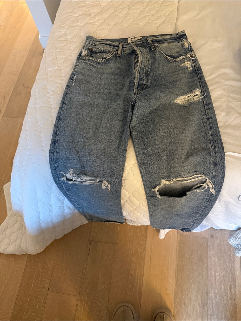 Agolde Light Wash Denim Jeans